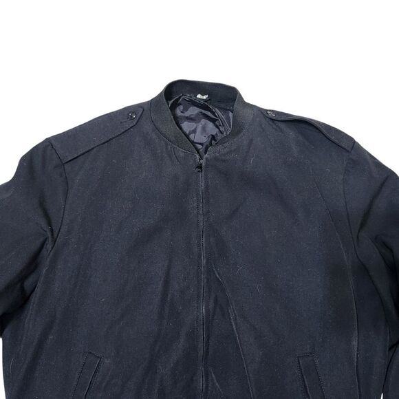 Vintage Neptune Garment Company Jacket Size 52 Regular Black Vest Insert Zip Up - Picture 10 of 15